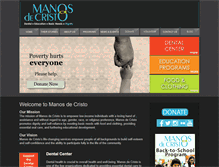 Tablet Screenshot of manosdecristo.org
